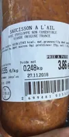 Saucisson à l'ail