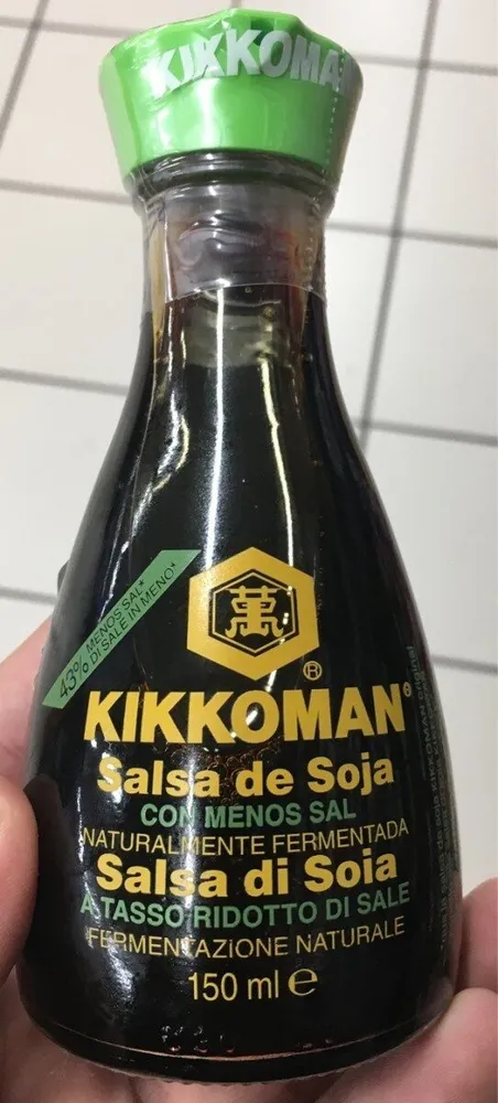 Salsa de soja con menos sal