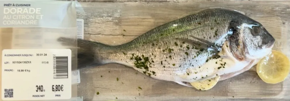 Dorade au citron et coriandre