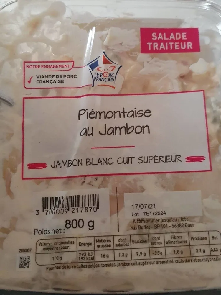 Piémontaise au jambon