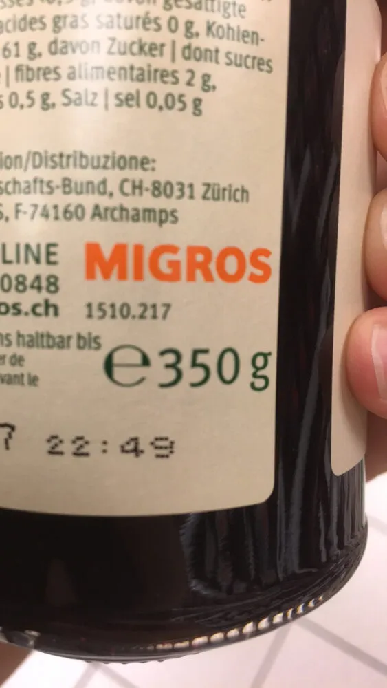 Myrtilles Confiture extra