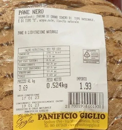 Pane nero