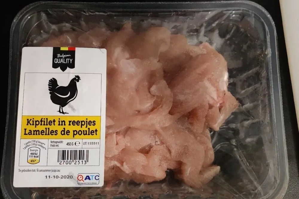 Lamelles de poulet