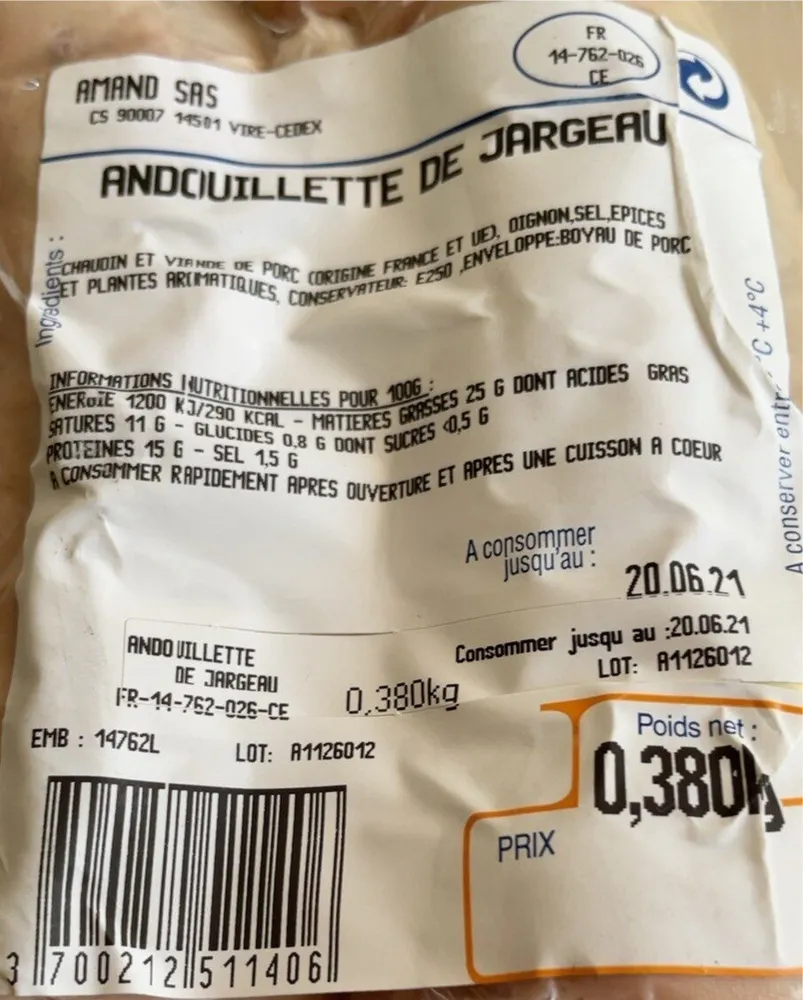 Andouillette de jargeau
