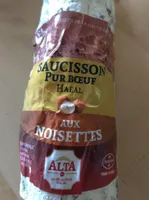 Saucisson pur boeuf aux noisettes