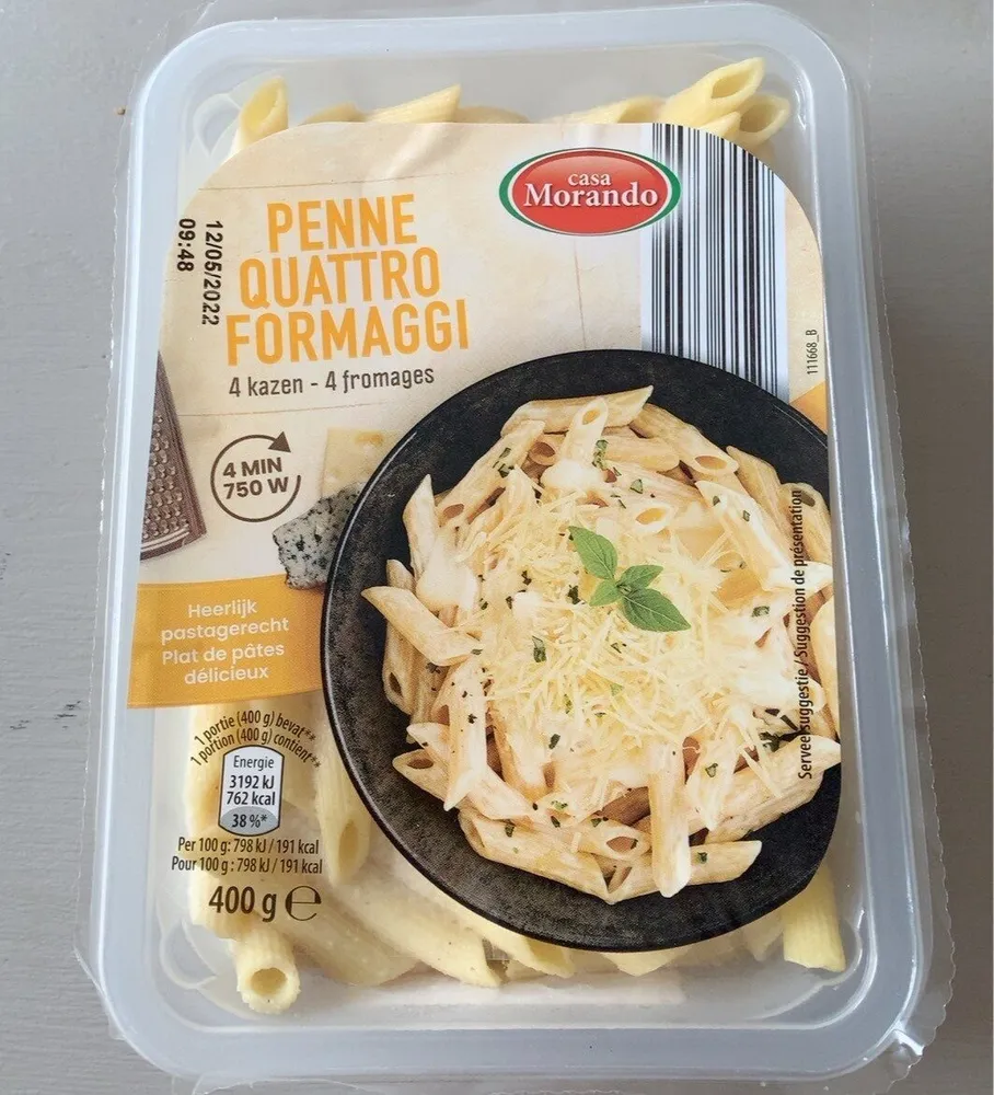 Penne quattro fromaggi