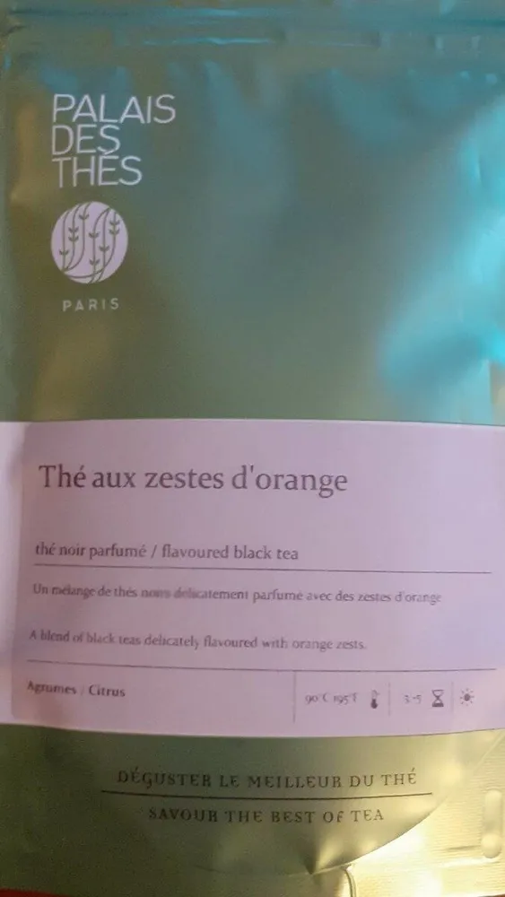 Thé aux zestes d'orange