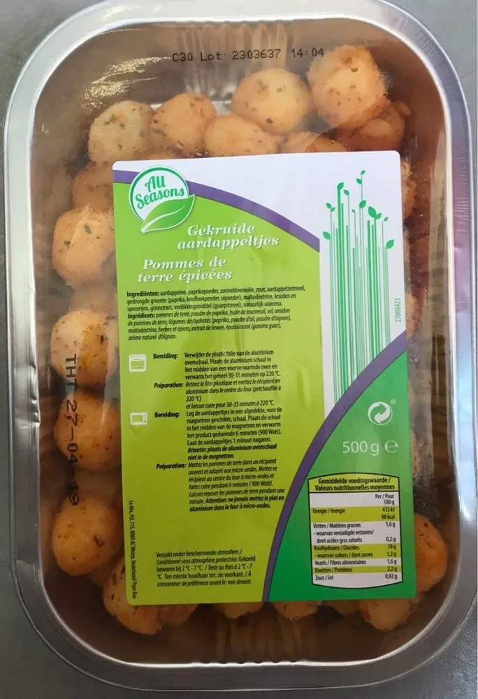 Pommes de terre épicées