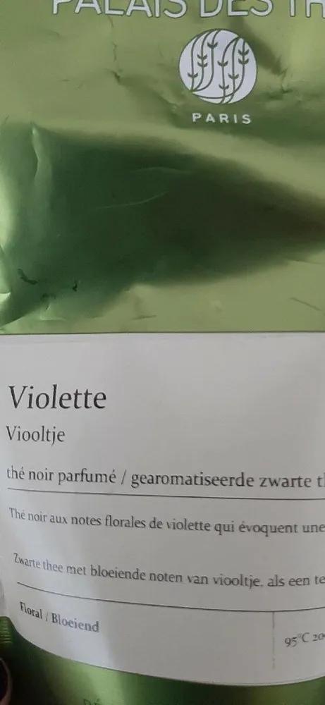 Thé noir parfumé violette