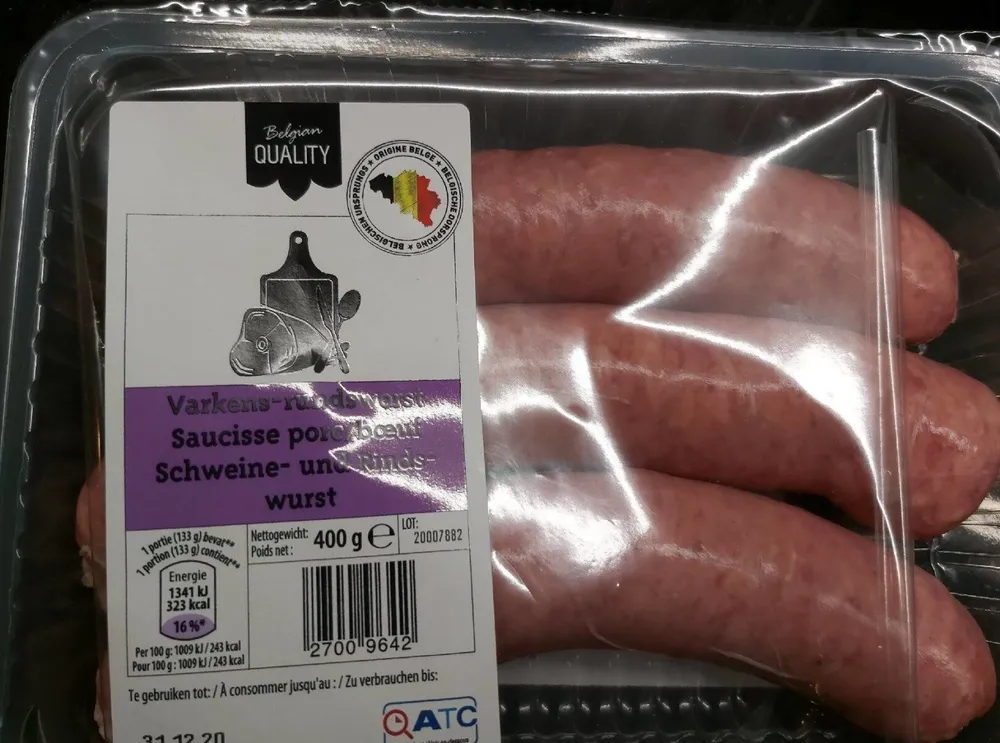 Saucisse porc/boeuf