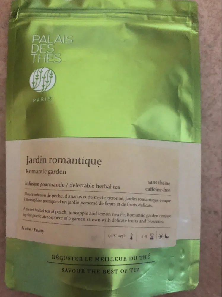 Thé jardin romantique