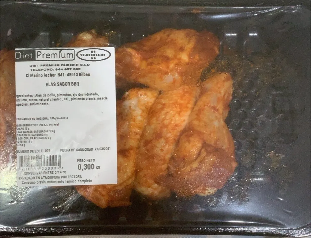 Alas sabor BBQ