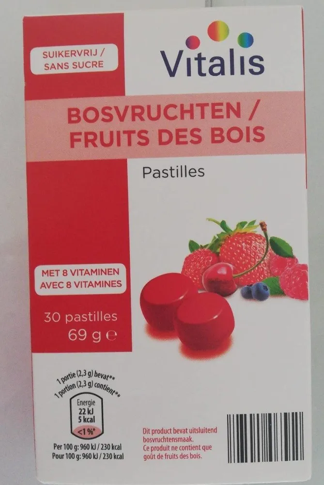 Pastilles fruits des bois