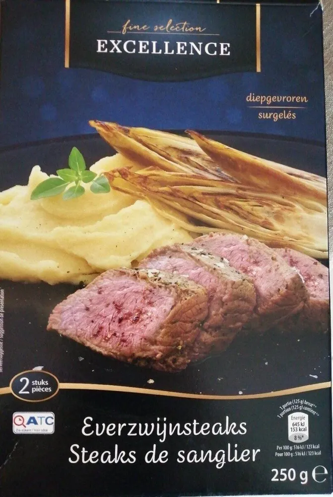 Steaks de sanglier