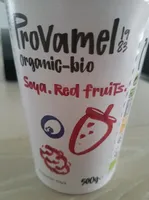 Soya red fruits vegan yoghurt