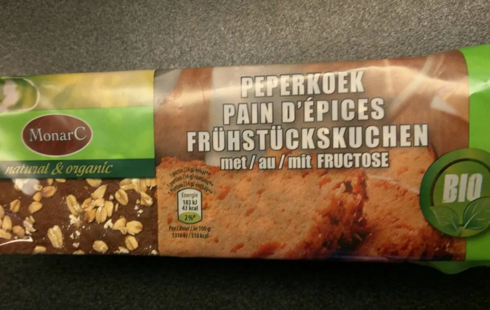 Pain d'épice au fructose