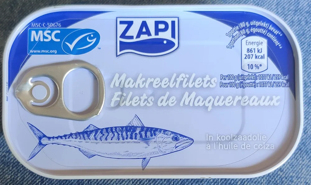 Filets de maquereaux à huile de colza