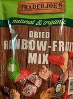 Dried rainbow-fruit mix