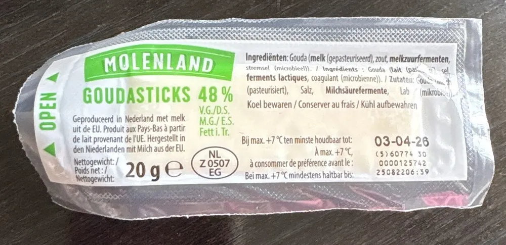 Gouda sticks 48