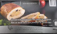 Rôti de dinde farci aux pommes et raisins secs