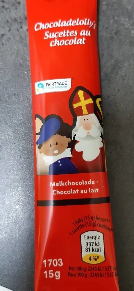 Sucettes au chocolat