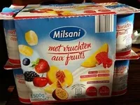 Milsani Yaourt entier aux fruits