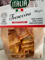 Focaccine tomate et origan