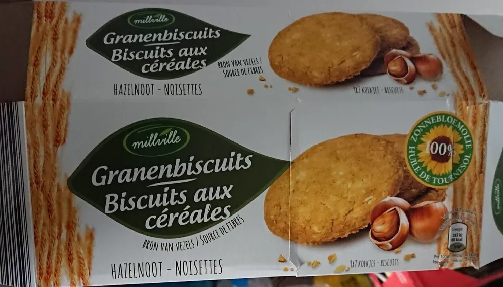 Biscuits aux céréales - Noisettes