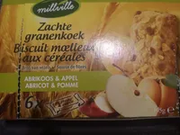 Biscuit moelleux aux cereales Abricot & Pomme