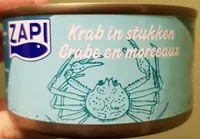 Crabe en morceaux