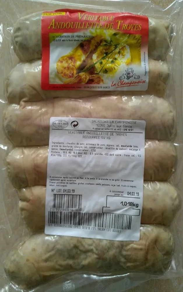 Véritable andouillette de troyes