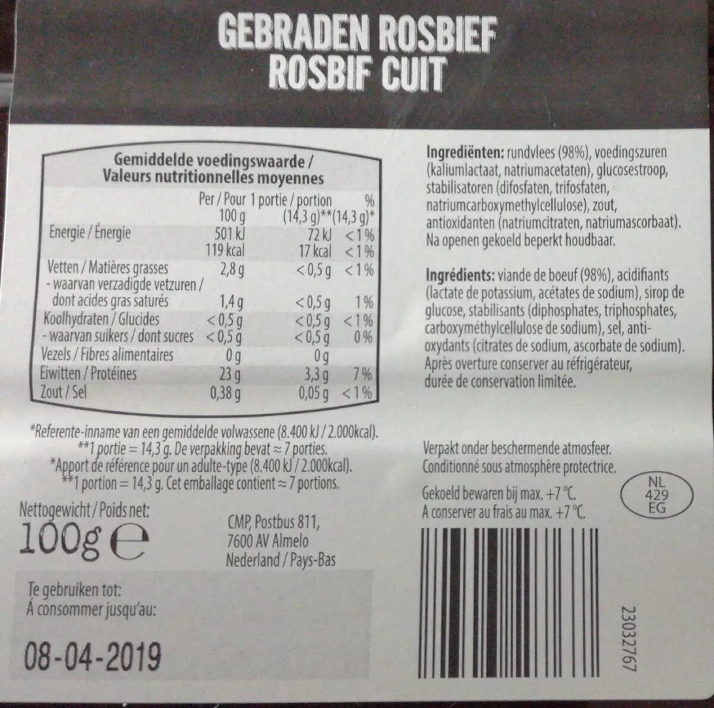 Rosbif cuit