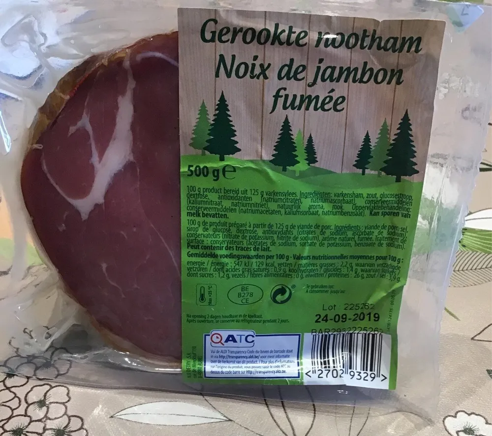 Noix de jambon fumée