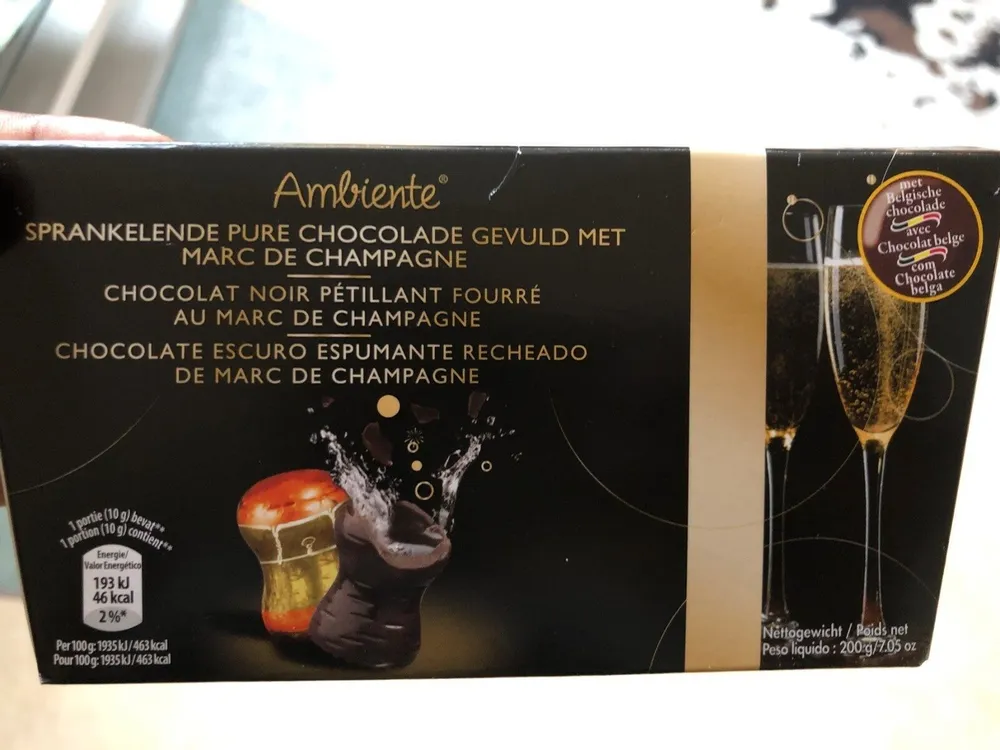Chocolat Noir Petillant Champagne
