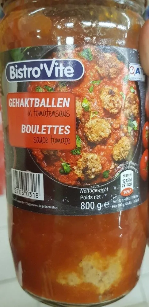 boulettes à la sauce tomate