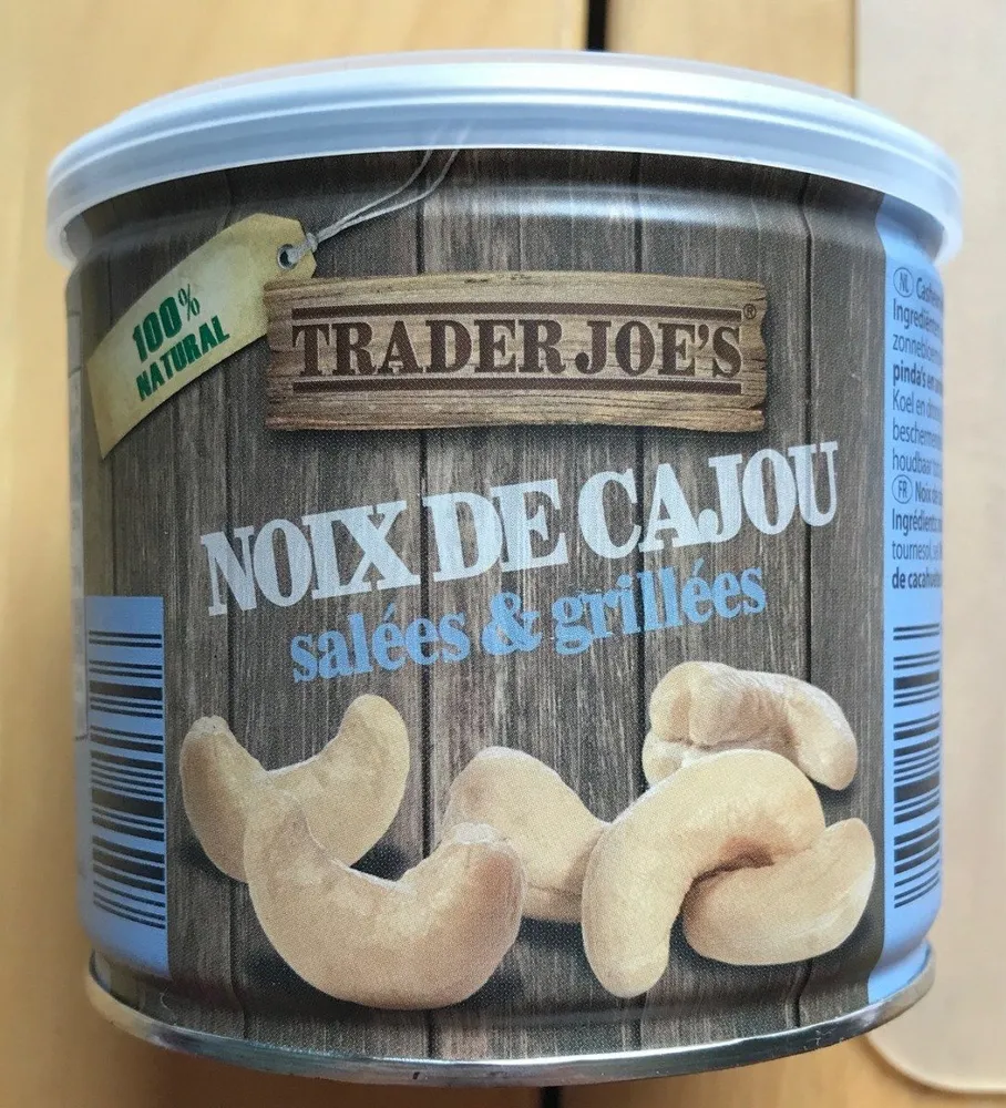 Noix de cajou salées et grillées