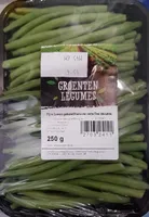 Haricots verts fins éboutés
