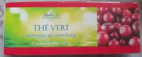 THÉ VERT aromatisé au canneberge