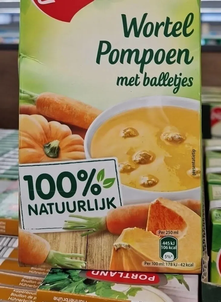 Wortel Pompoen met balletjes