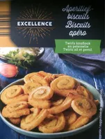 Biscuits apéro Twirls ail et persil