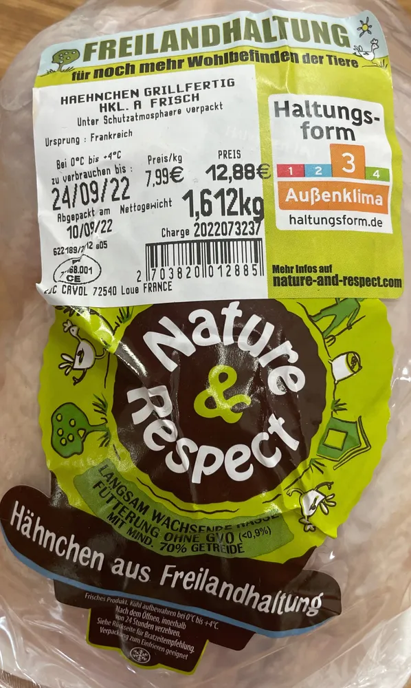 Hänchen Grillfertig