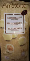 Boules croquantes au chocolat blanc
