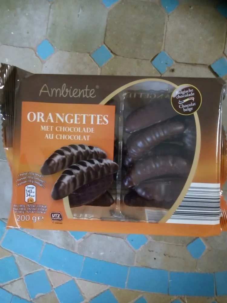 ORANGETTES MET CHOCOLADE AU CHOCOLAT