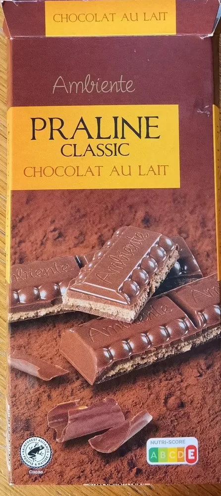 Praliné intense, chocolat noir