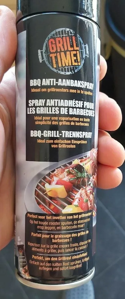 Spray antiadhésif pour les grilles de barbecue
