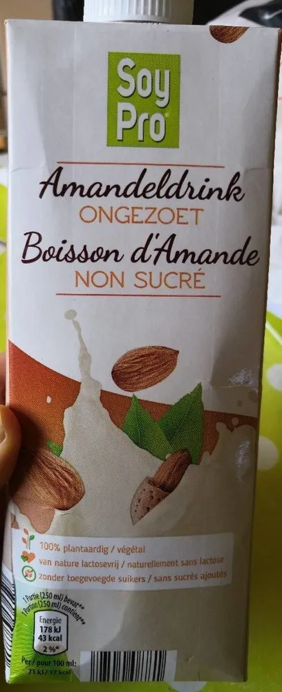 Boisson d'amande non sucré