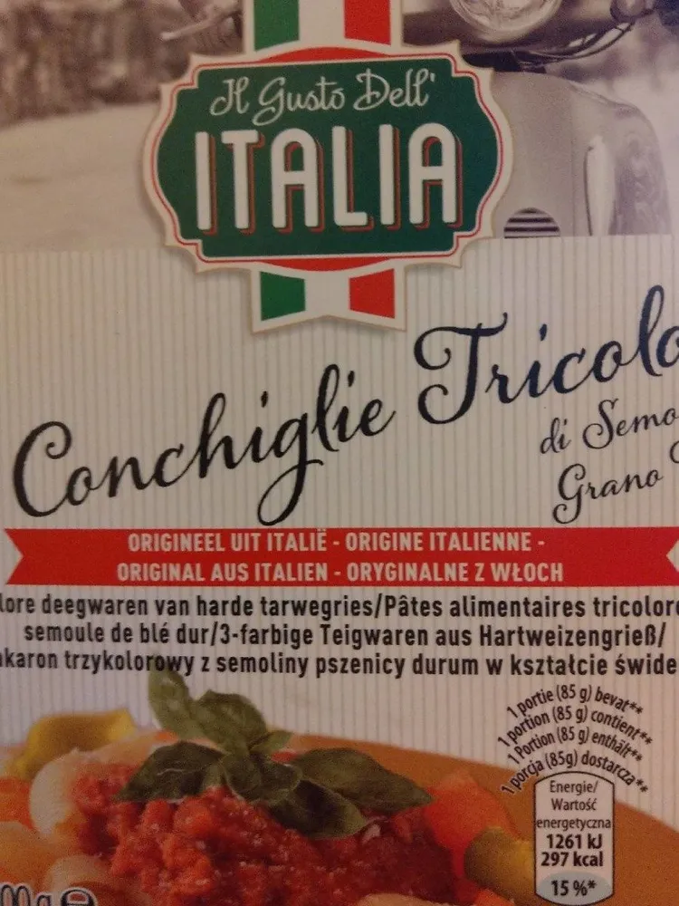 Conchiglie Tricolore