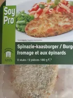 Burger au fromage et épinards