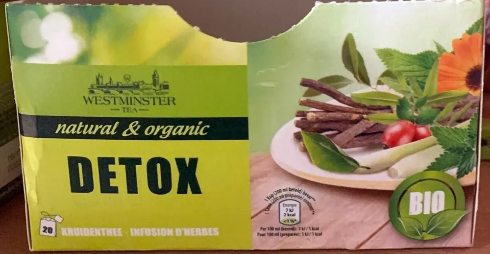 natural & organic DETOX KRUIDENTHEE - INFUSION D'HERBES