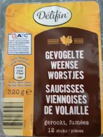 Saucisses viennoise de volaille fumée